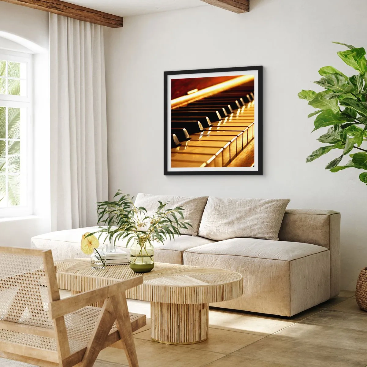 Poster in einem schwarzem Rahmen - Endlose Möglichkeiten - 30x30 cm