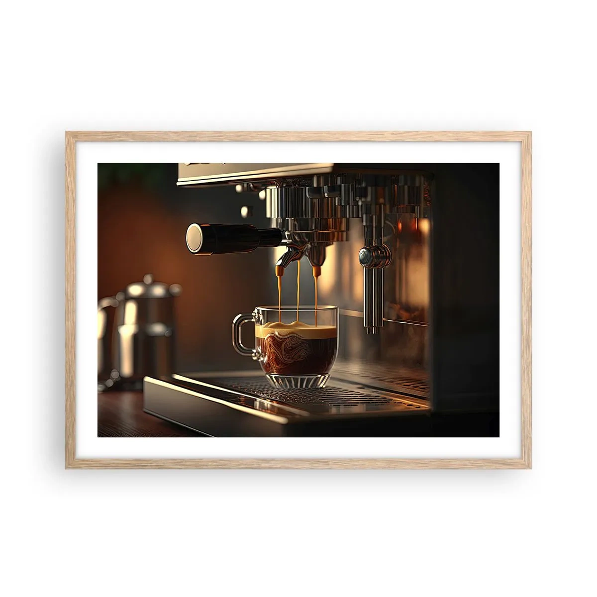 Poster in einem Rahmen aus heller Eiche - Sinnliche Mischung - 70x50 cm