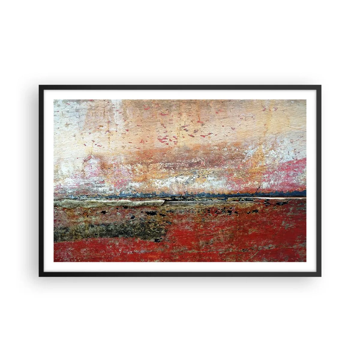 Poster in einem schwarzem Rahmen - Vielleicht liegt es am Meer - 91x61 cm