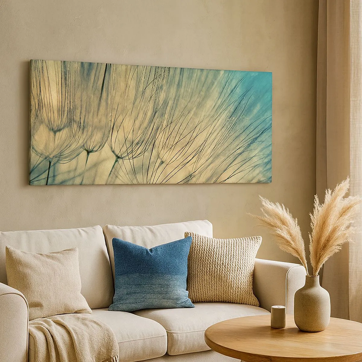 Bild auf Leinwand - Leinwandbild - In Erwartung des Windes - 100x40 cm