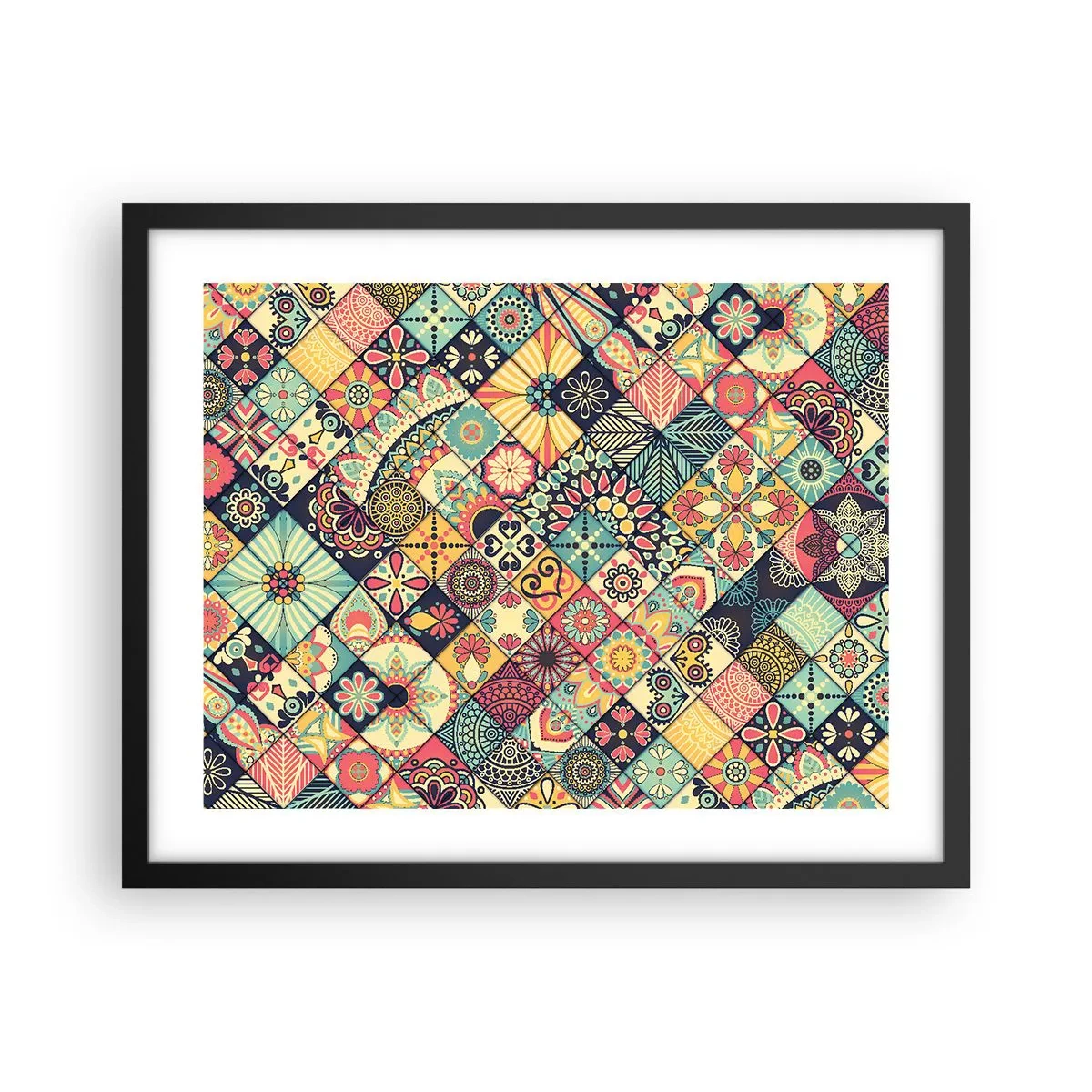 Poster in einem schwarzem Rahmen - marokkanische Atmosphäre - 50x40 cm