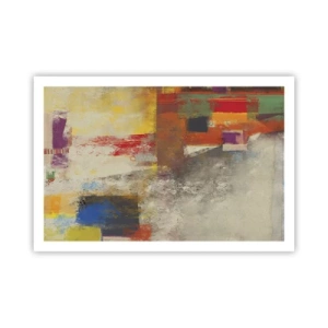 Poster - Geometrie der Farben - 91x61 cm