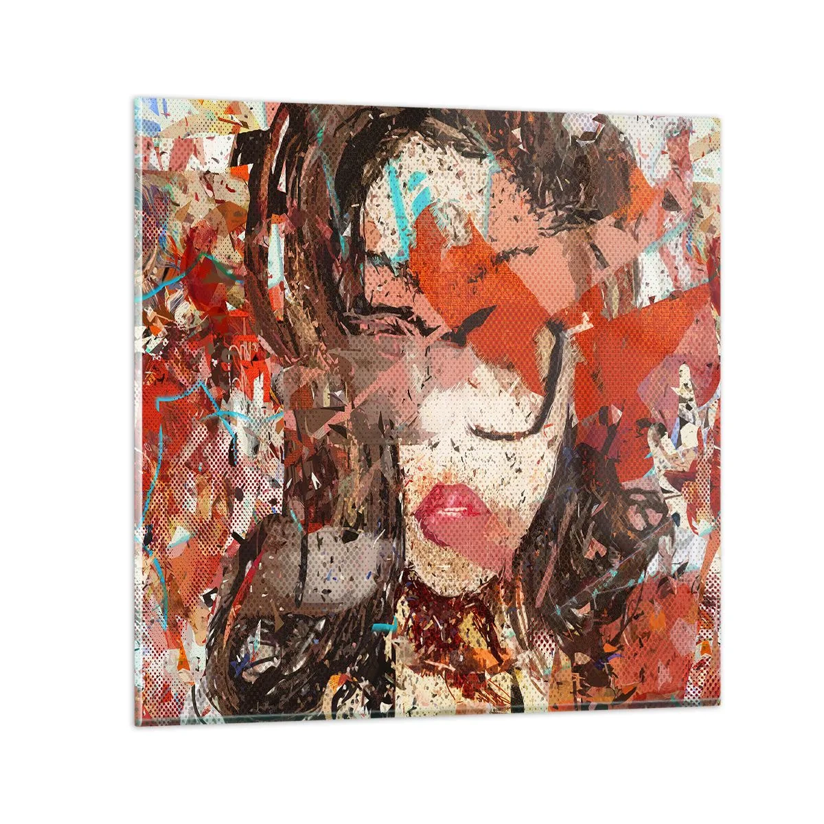 Glasbild - Bild auf glas - Niemand weiß, was du wirklich bist - 50x50 cm