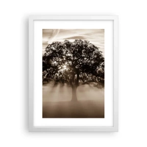 Poster in einem weißen Rahmen - Baum der guten Nachrichten  - 30x40 cm