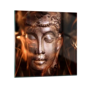 Glasbild - Bild auf glas - Es existiert nur hier und jetzt - 30x30 cm