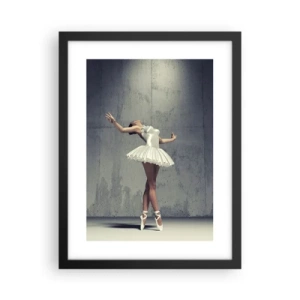 Poster in einem schwarzem Rahmen - Leicht wie ein Vogel - 30x40 cm