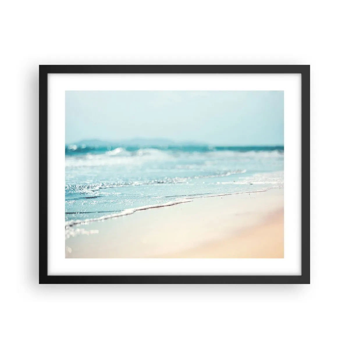 Poster in einem schwarzem Rahmen - Hitze und Lärm - 50x40 cm