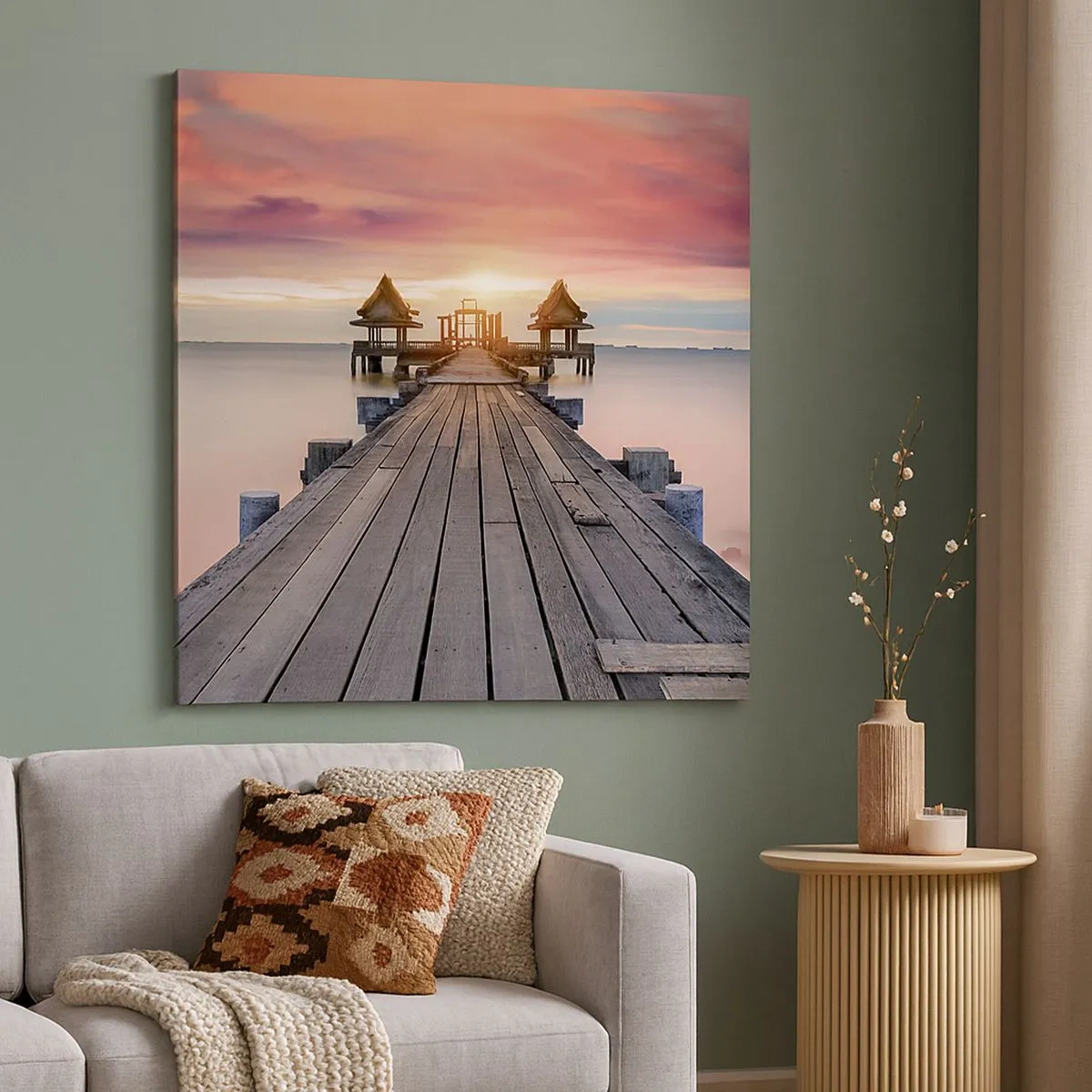 Bild auf Leinwand - Leinwandbild - Westen im Osten - 30x30 cm