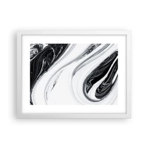 Poster in einem weißen Rahmen - Kombination aus Gegensätzen - 40x30 cm