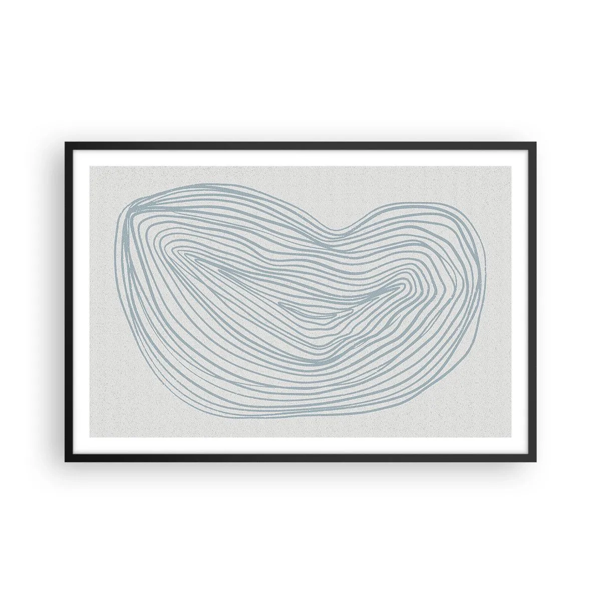 Poster in einem schwarzem Rahmen - Das Lächeln der Wassertropfen - 91x61 cm