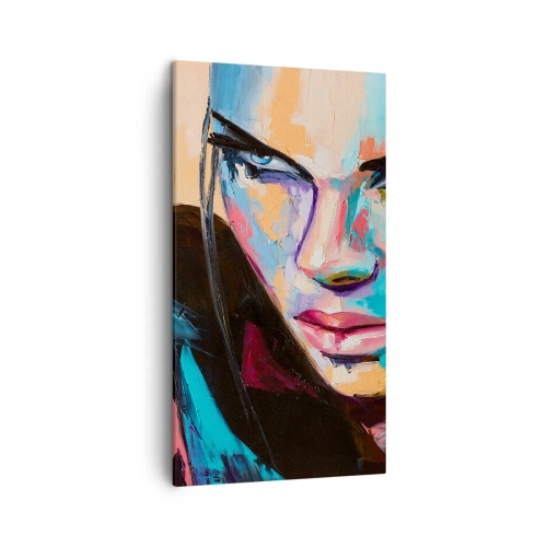 Bild auf Leinwand - Leinwandbild - Wild im Herzen - 45x80 cm