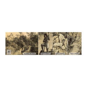 Fototapeten Muster Premium Canvas - Expedition zur Quelle - Dschungel, Amazonien, Tropen - 100x30 cm