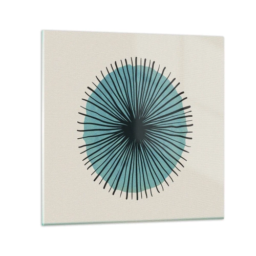 Glasbild - Bild auf glas - Strahlend im Blau - 30x30 cm