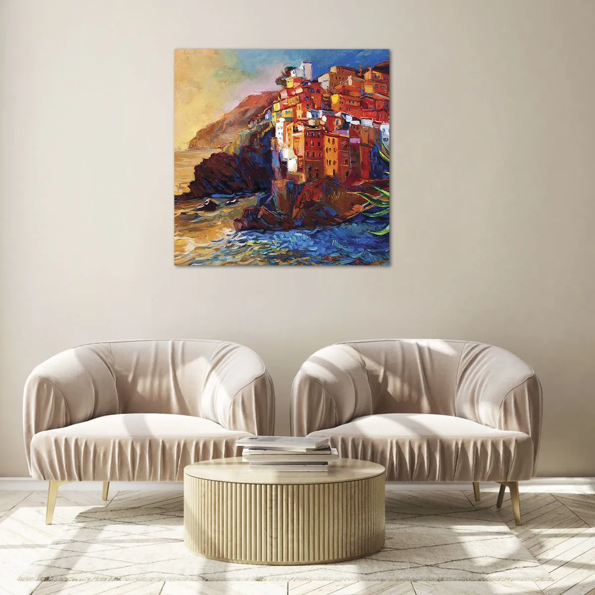 Glasbild - Bild auf glas - Italienische Atmosphäre - 30x30 cm