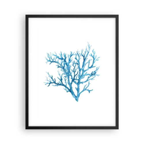 Poster in einem schwarzem Rahmen - Nautisches Filigran - 40x50 cm