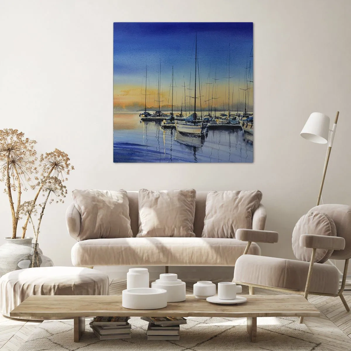 Bild auf Leinwand - Leinwandbild - Ende eines guten Tages - 60x60 cm