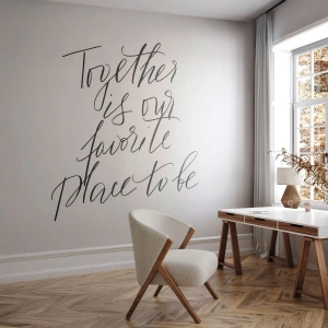 Fototapete Premium Canvas - Fühlst du das auch? - Typografie, Bejahung, Maxime - 400x280 cm