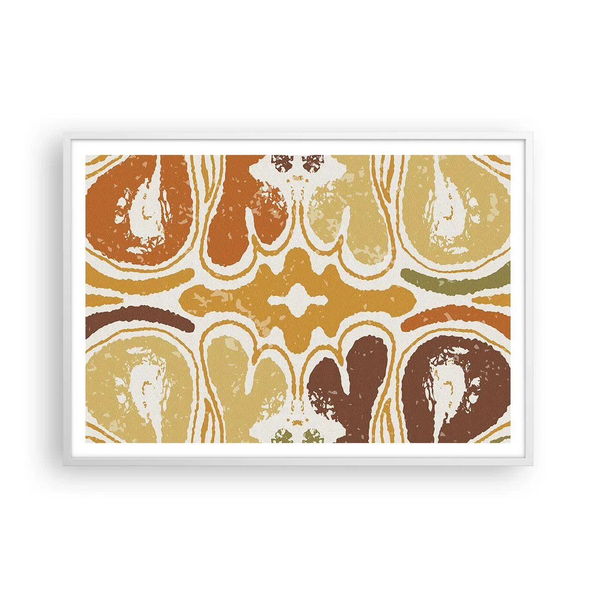 Poster in einem weißen Rahmen - Sentimentale Abstraktion - 100x70 cm