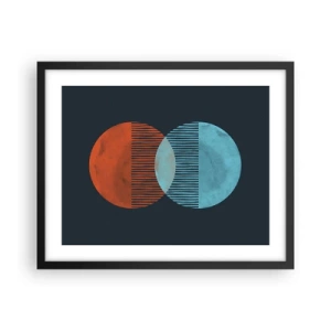 Poster in einem schwarzem Rahmen - Astronomische Fantasie - 50x40 cm