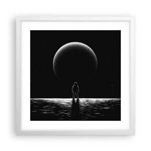 Poster in einem weißen Rahmen - Angesicht zu Angesicht - 40x40 cm