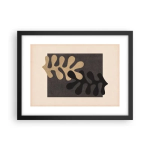 Poster in einem schwarzem Rahmen - Abwesenheit und Ergänzung - 40x30 cm