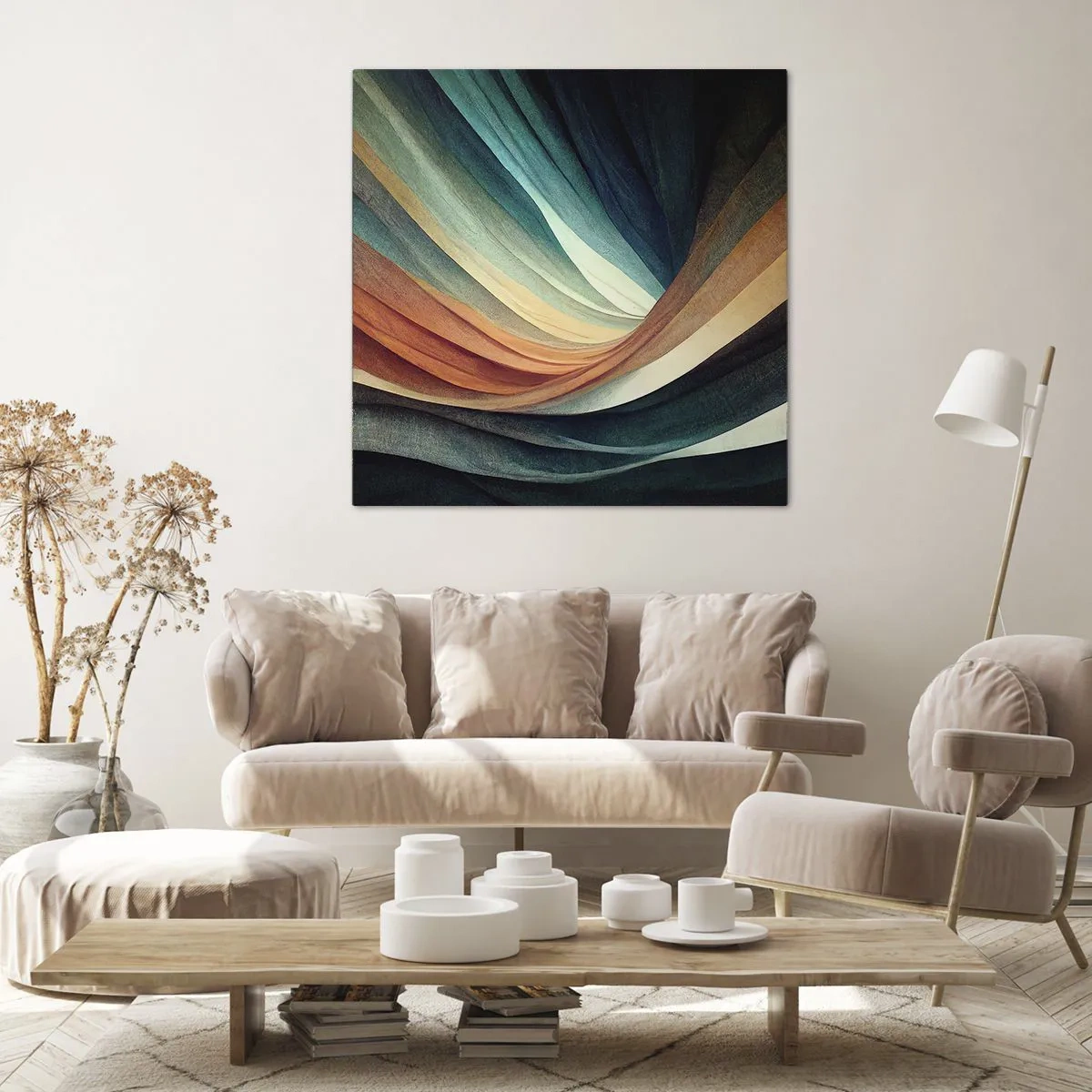 Bild auf Leinwand - Leinwandbild - Aus Farben gewebt - 70x70 cm