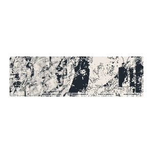 Fototapetenmuster Standard Eco - Durchdringung der Gegensätze - Abstraktion, Stück, Collage - 100x30 cm
