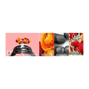 Fototapeten Muster Selbstklebend Deluxe Sticker - Die Apotheose des Lebens - Abstraktion, Stück, Blumen - 100x30 cm