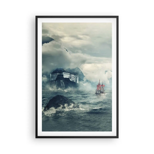 Poster in einem schwarzem Rahmen - In magischen Gewässern - 61x91 cm