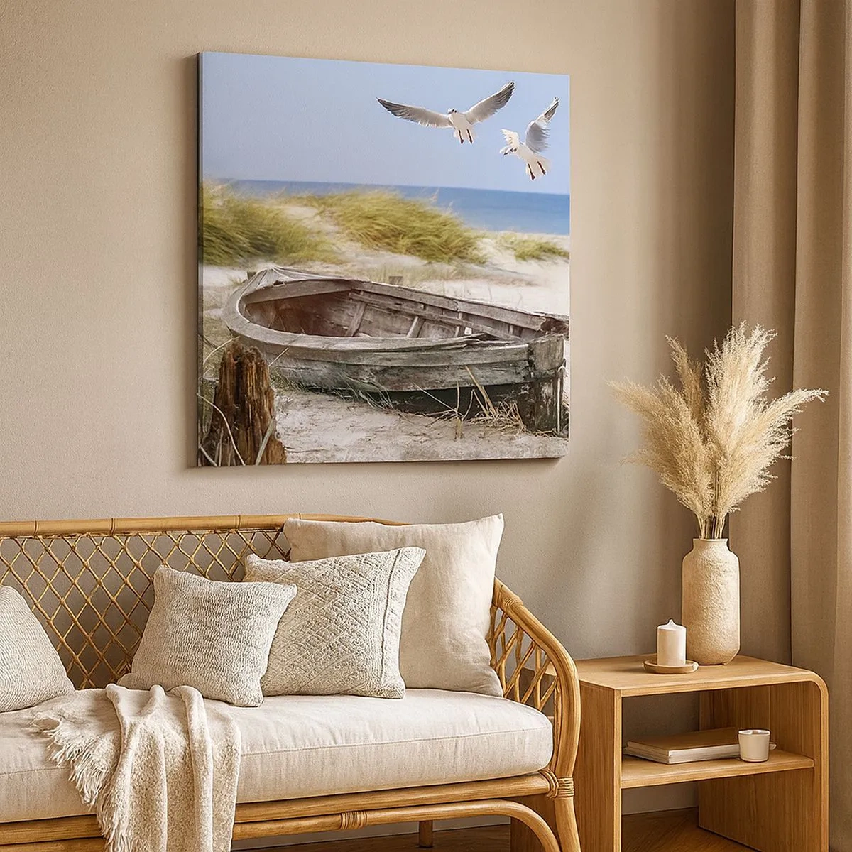 Bild auf Leinwand - Leinwandbild - In Wind gebadet - 30x30 cm