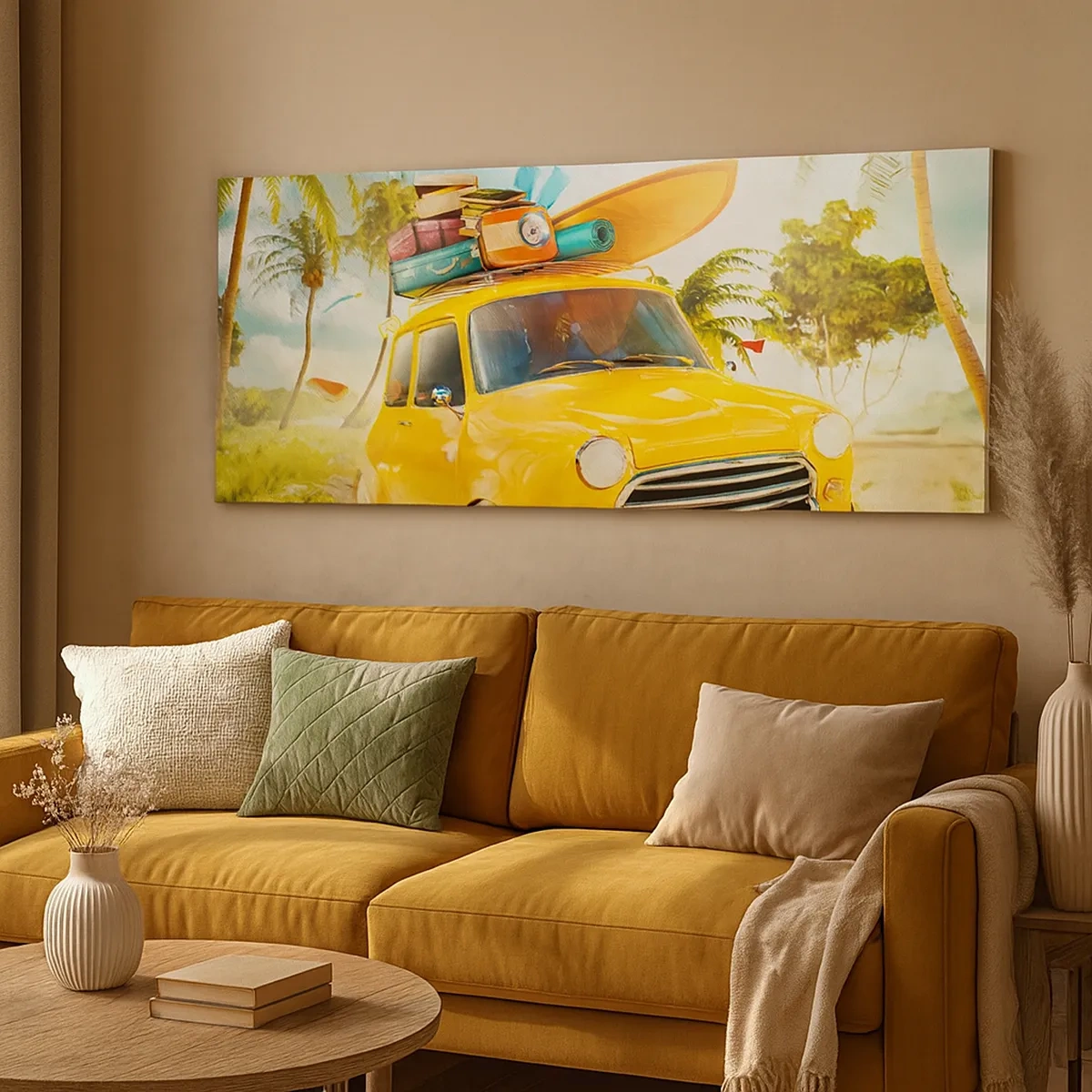 Bild auf Leinwand - Leinwandbild - Eine Reise für mehr als ein Lächeln - 30x30 cm