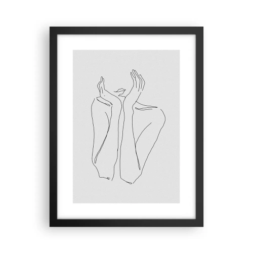 Poster in einem schwarzem Rahmen - Wovon Mädchen träumen - 30x40 cm