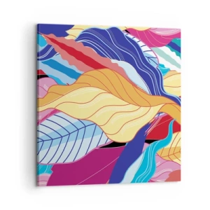 Bild auf Leinwand - Leinwandbild - Buntes Durcheinander - 60x60 cm