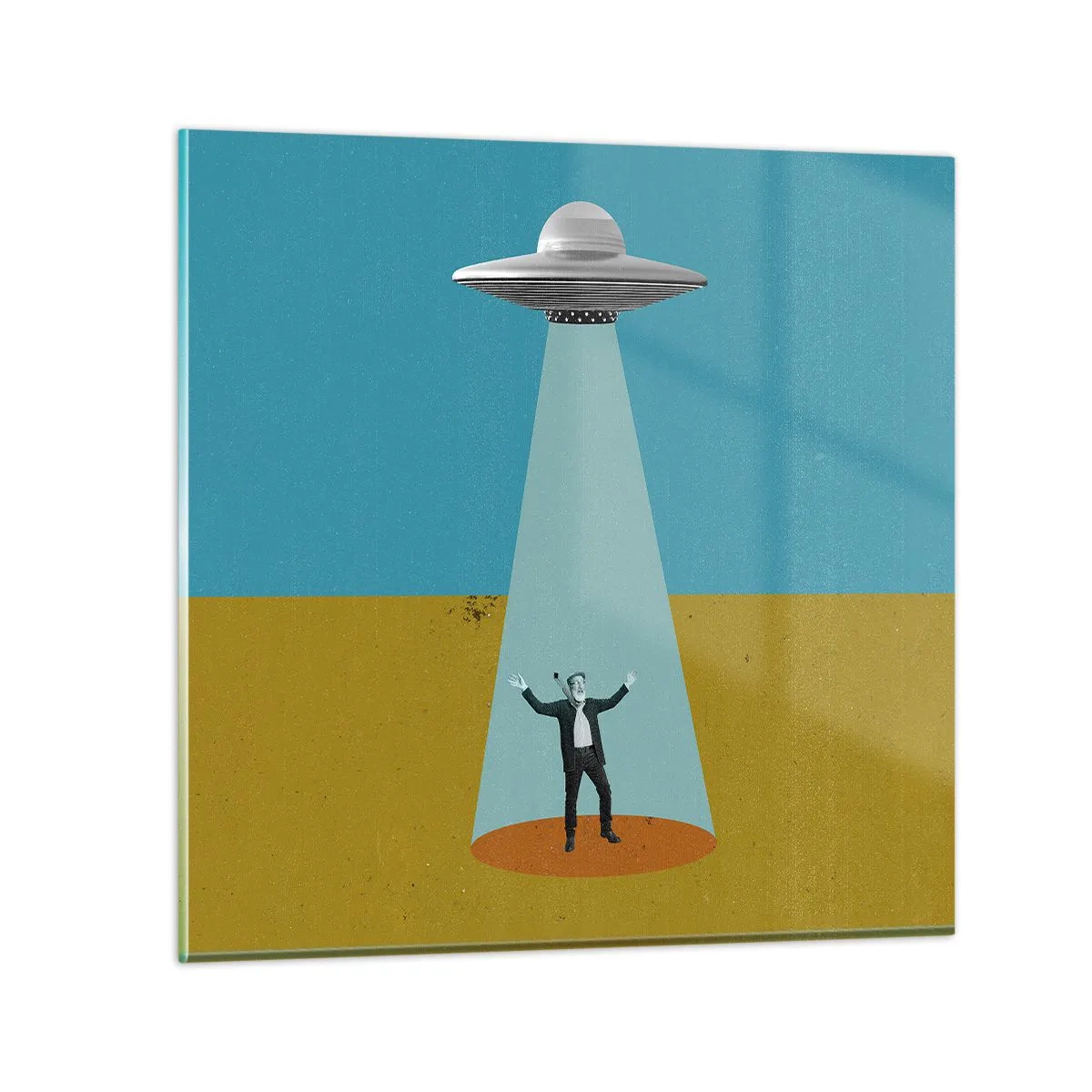 Glasbild - Bild auf glas - Nahe Begegnung - 60x60 cm