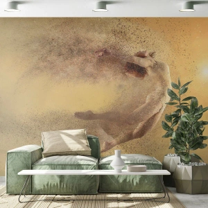 Maßgeschneiderte Fototapete Premium Canvas - In tanzender Ekstase - Abstraktion, Frau, Grafik