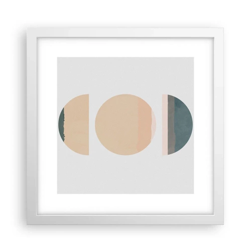 Poster in einem weißen Rahmen - Ein Rad hinter dem anderen… - 30x30 cm