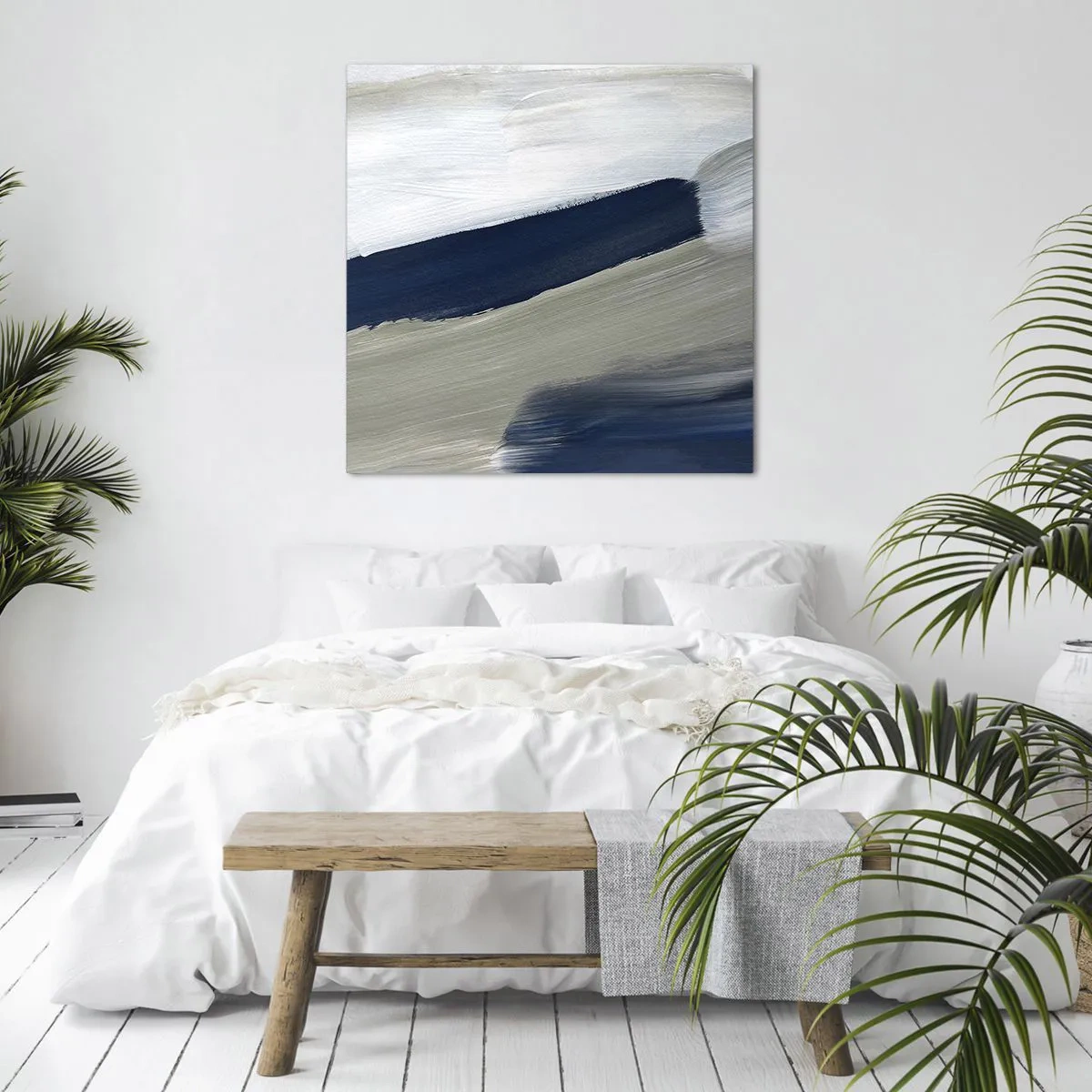 Bild auf Leinwand - Leinwandbild - Begegnung mit dem Weißsein - 60x60 cm