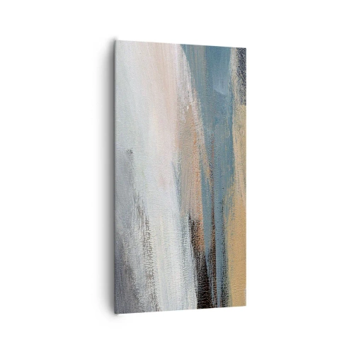 Bild auf Leinwand - Leinwandbild - Abstraktion: nördliche Landschaft - 65x120 cm