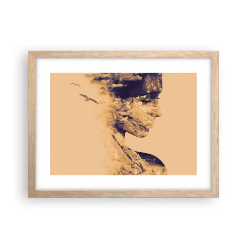 Poster in einem Rahmen aus heller Eiche - Von Natur aus schön - 40x30 cm