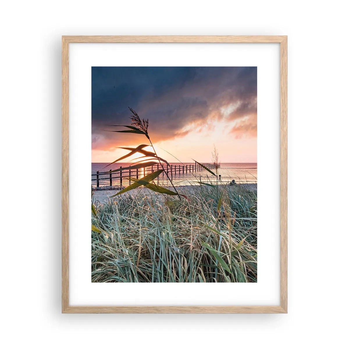 Poster in einem Rahmen aus heller Eiche - Es vergeht nicht mit dem Wind - 40x50 cm