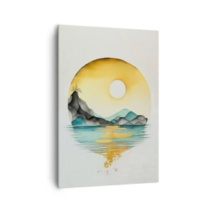 Bild auf Leinwand - Leinwandbild - Im Kreis der Schönheit - 70x100 cm