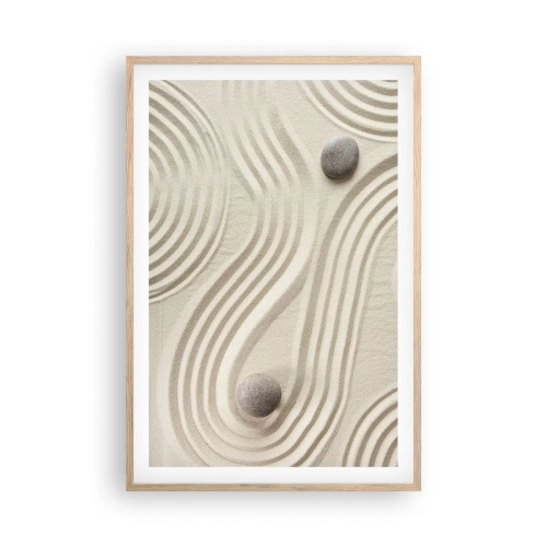 Poster in einem Rahmen aus heller Eiche - Ein Hauch von Wärme - 61x91 cm