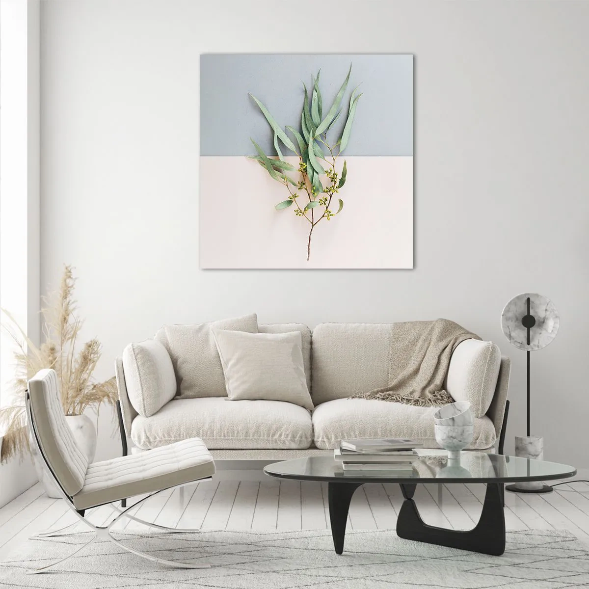 Glasbild - Bild auf glas - Pastellige Subtilität - 50x50 cm