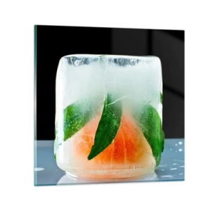 Glasbild - Bild auf glas - Frisch und kühl - 30x30 cm