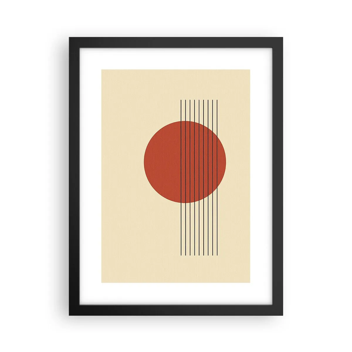 Poster in einem schwarzem Rahmen - Immer wieder und weiter - 30x40 cm