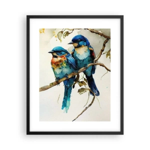 Poster in einem schwarzem Rahmen - War er beleidigt? - 40x50 cm