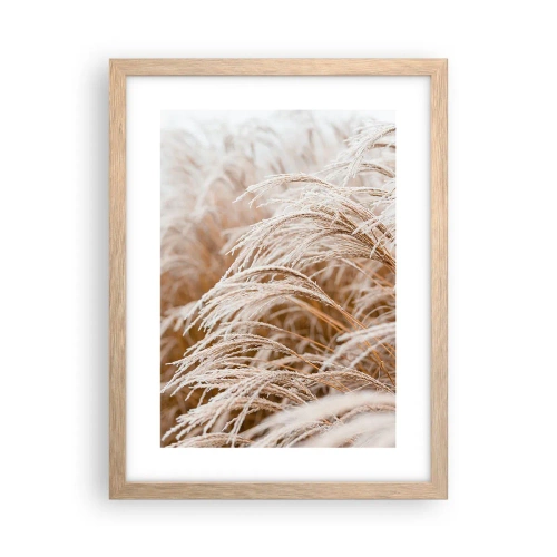 Poster in einem Rahmen aus heller Eiche - Verbeuge dich vor der Herbstsonne - 30x40 cm