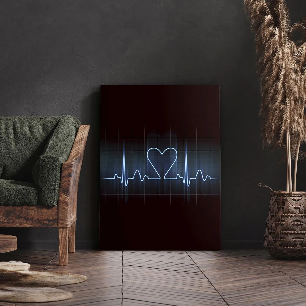 Bild auf Leinwand - Leinwandbild - Im Rhythmus des Herzens - 45x80 cm