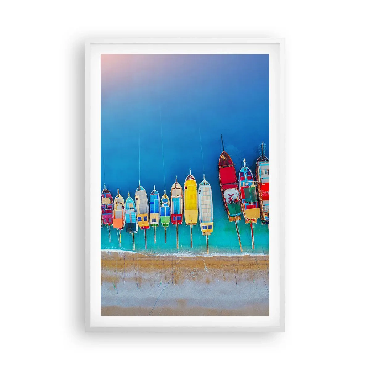 Poster in einem weißen Rahmen - Aus der Vogelperspektive - 61x91 cm