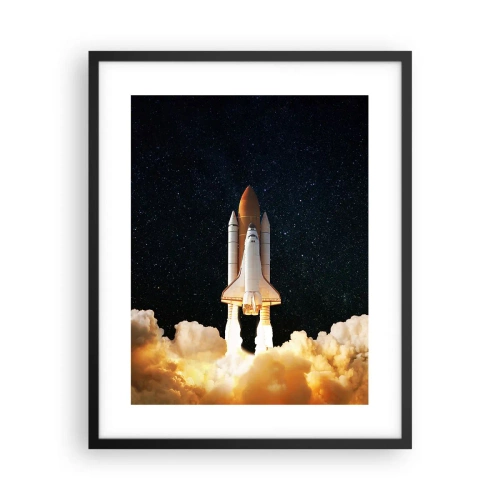 Poster in einem schwarzem Rahmen - Ad Astra! - 40x50 cm